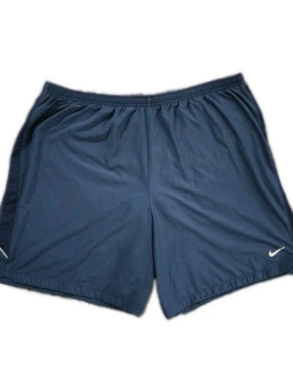 Nike Shorts Men’s XL Navy Blue Running Lined Dri-fit Gym Workout Pockets Adult